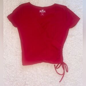 Hollister red baby tee